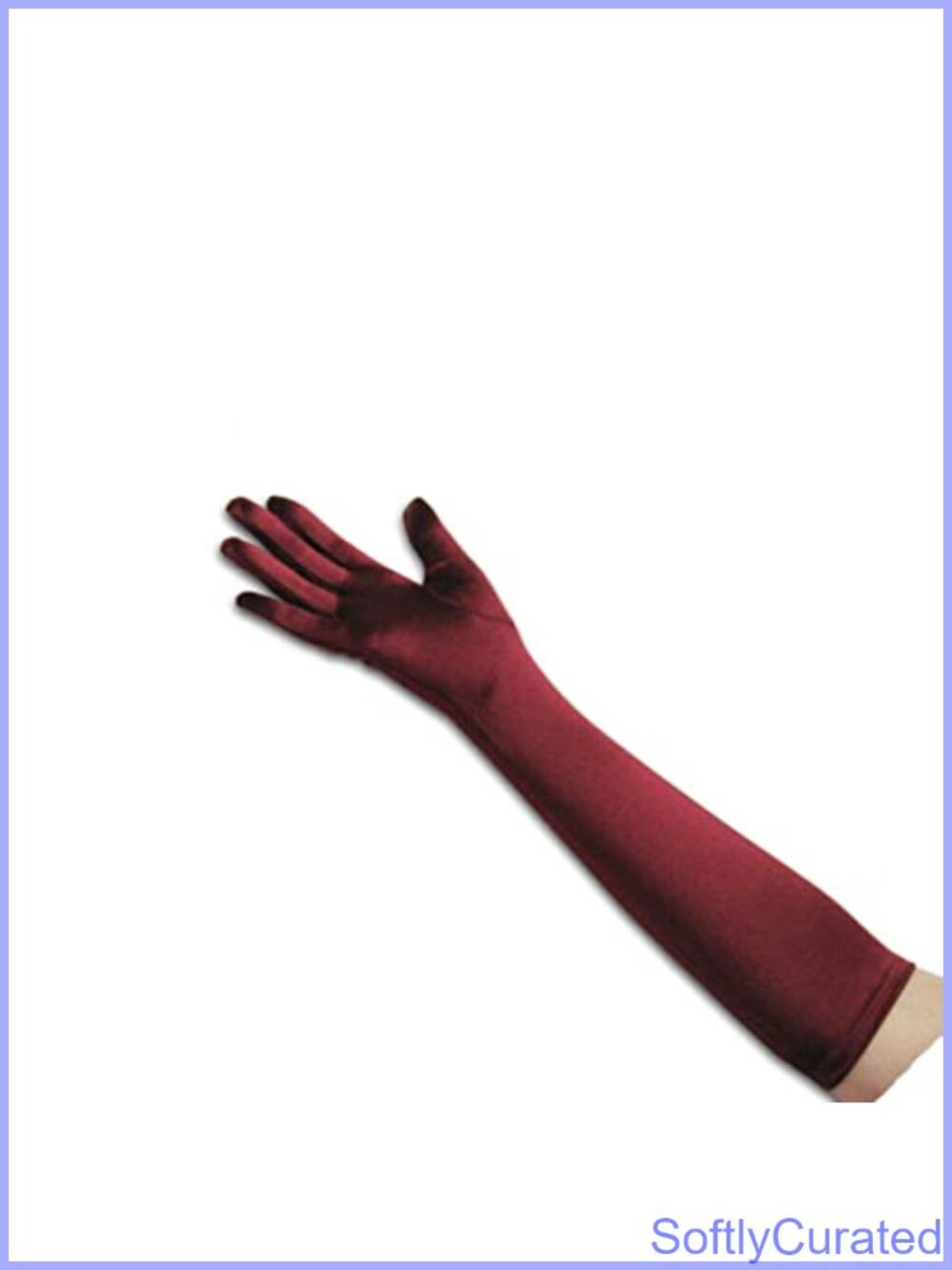 Long Opera Length Satin Gloves Stretchy One Size Evening Party